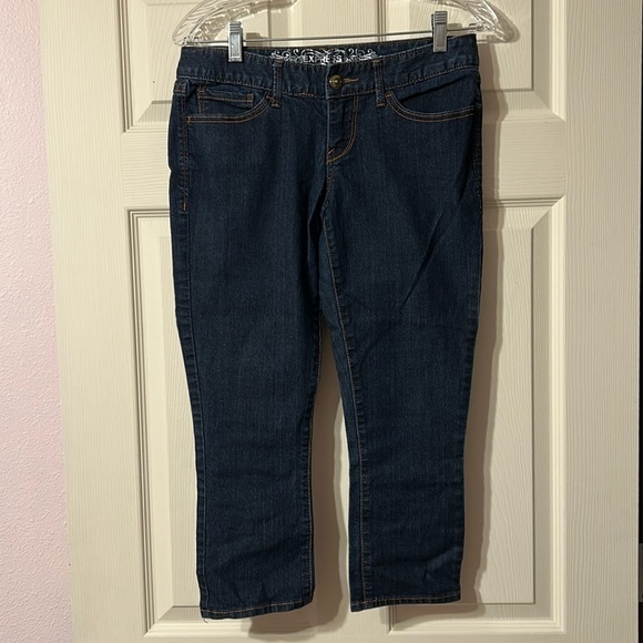 Express Crop Jean Legging Zelda Slim Fit Ultra Low Rise 4 - Picture 1 of 4